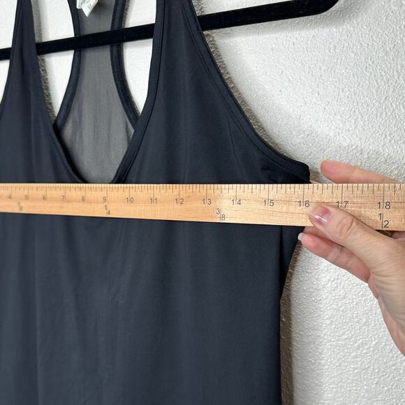 Lululemon Black VNeck Sheer Mesh Racerback Long Line Tank Top 8 - Picture 10 of 10